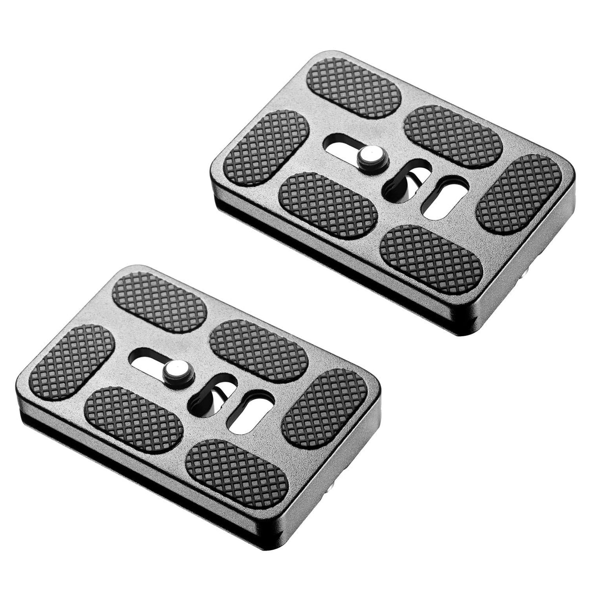 Neewer - Universal Quick-Release Plates, 60mm, 2-Pack (Black)