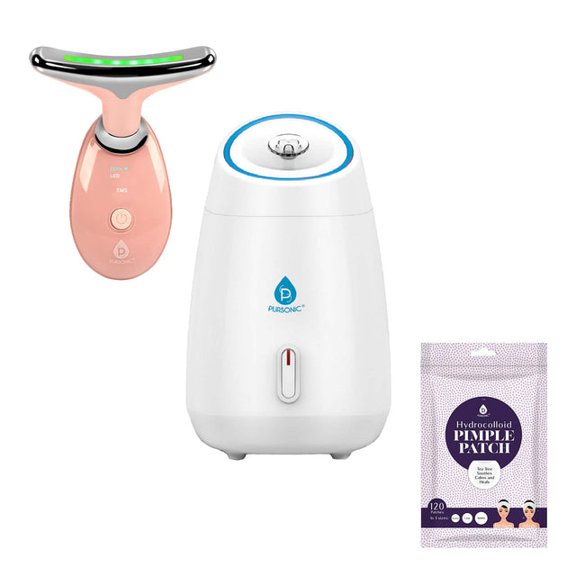 - PURSONIC
- LED & EMS
- Hydrocolloid Pimple Patch
- 120 pieces
- Soothe & Heal