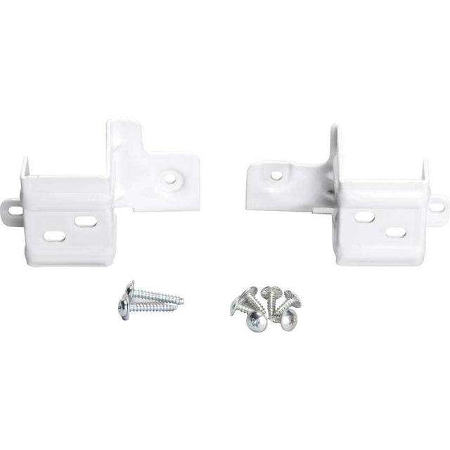Front. GE - Stack Bracket Kit for 24" Front Load Washers and Dryers - Silver.