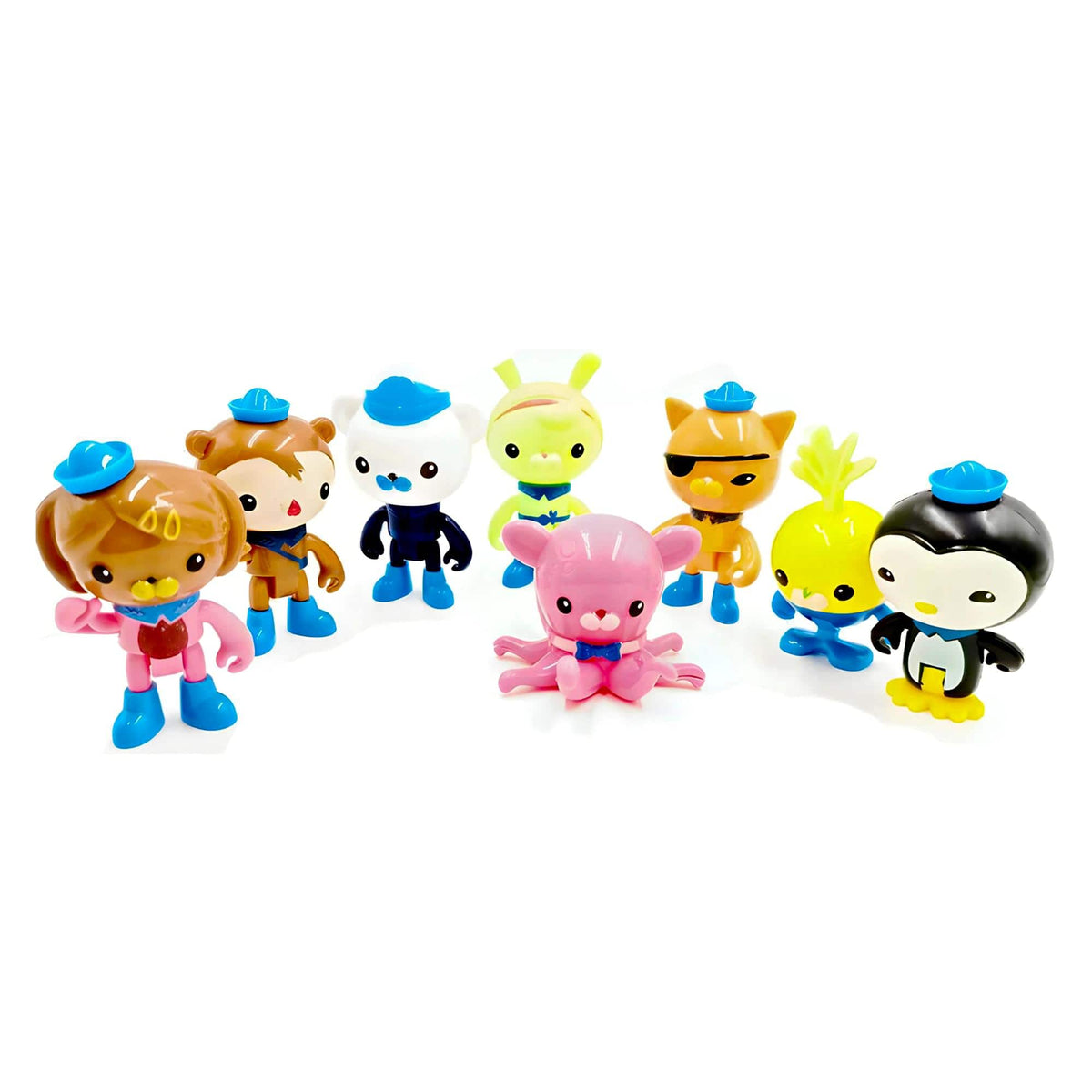 Fisher Price - Octonauts Octo-Crew 3 Inch Mini Figure Set | 8 Figures - Blue