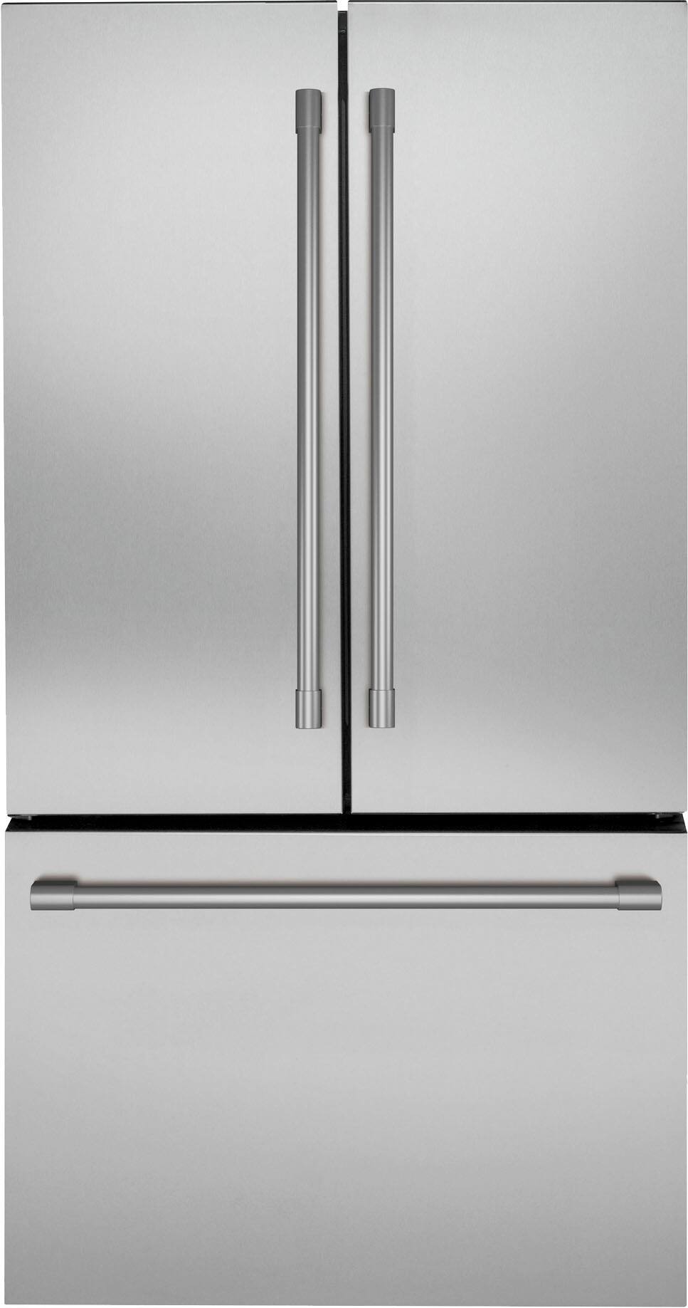 Monogram - 36 in. Wide 23.1 Cu. Ft. French Door Counter-Depth Refrigerator with TwinChill Evaporators - Stainless Steel
