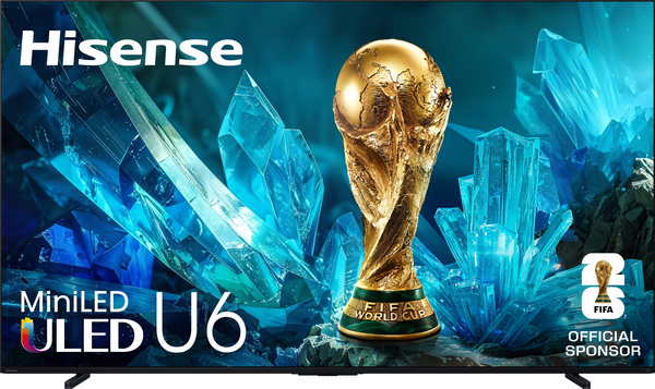 Hisense - 100" Class U6 MiniLED QLED UHD 4K HDR Glare-Free Smart Fire TV with Alexa+ (2026)