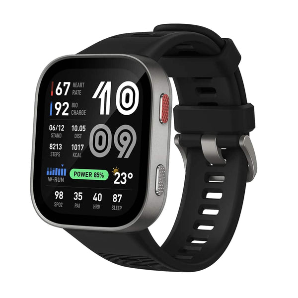 Amazfit - Bip Max Smartwatch 50mm Silicone - Silver - (2026)