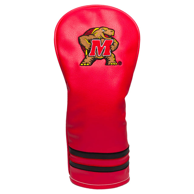 Front. Team Golf - Maryland Terrapins Vintage Fairway Head Cover - Multicolor.