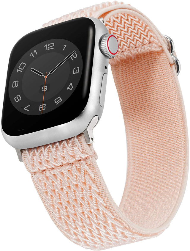 Angle. WITHit - Elastic Woven Band for Apple Watch 38/40/41mm - Coral.