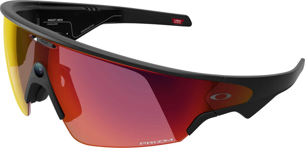 Oakley Meta - Vanguard glasses with Meta AI, Audio, Photo, Video Compatibility - Prizm Transitions Ember Lens - Black