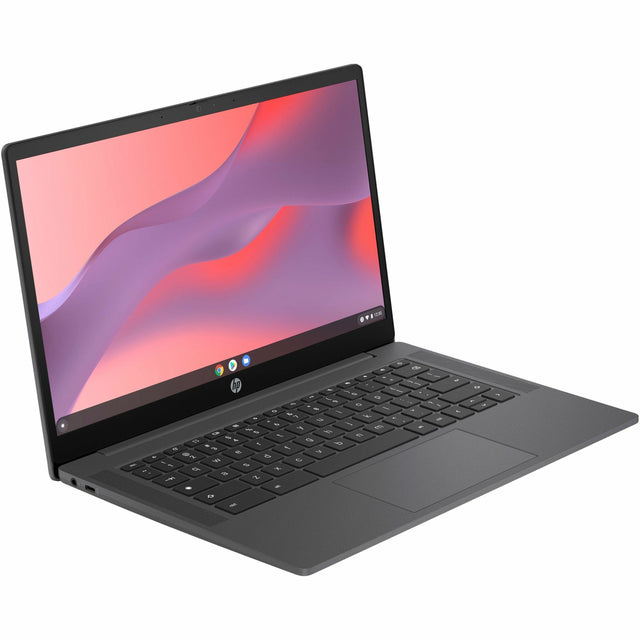 Angle. HP - Chromebook 14a-nf0000 14" IPS 1366 x 768 (HD) Laptop - Intel N-Series with 4GB Memory - 64 GB eMMC - Chalkboard Gray, Gray.