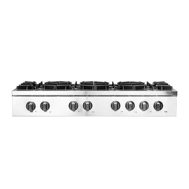 Front. Forno Appliances - Cossato 48" Built-In Gas Cooktop with 8 Sealed Burners and LP Conversion Kit - Stainless Steel.