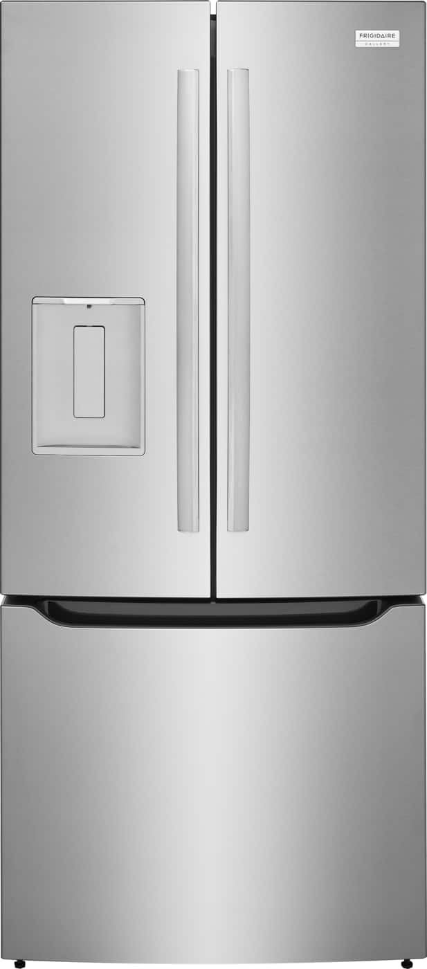 Front. Frigidaire - 20 Cu. Ft. Standard-Depth French Door Refrigerator - Smudge-Proof® Stainless Steel.