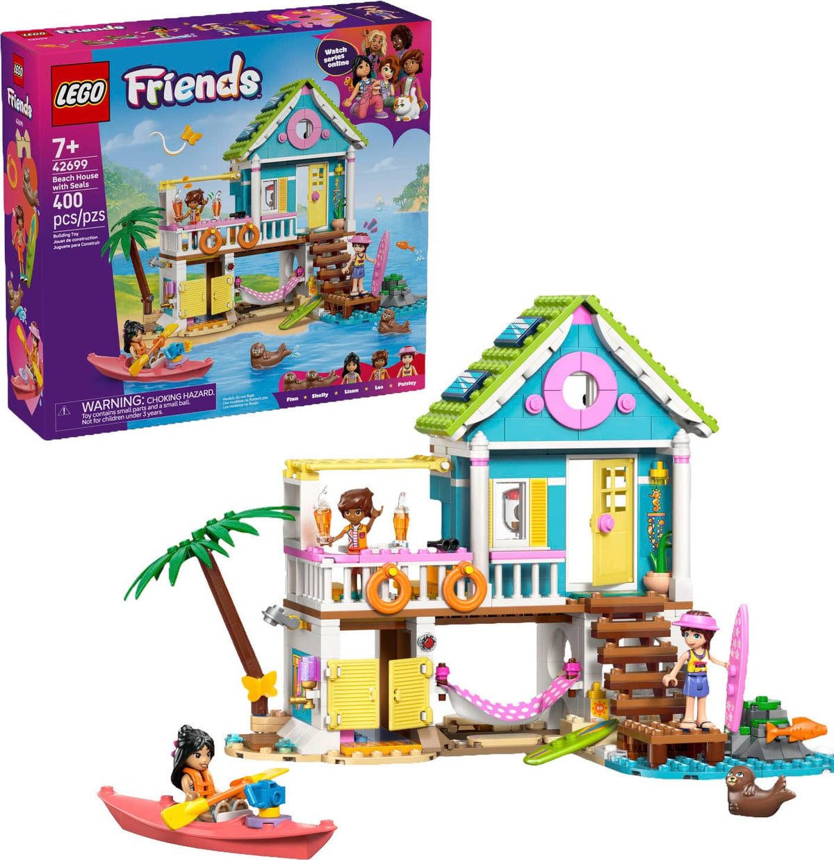 LEGO - Friends Beach House with Seals Kids Toy 42699