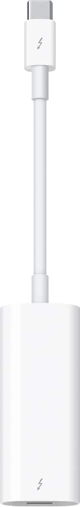 Front. Apple - Thunderbolt 3 (USB-C) to Thunderbolt 2 Adapter - White.