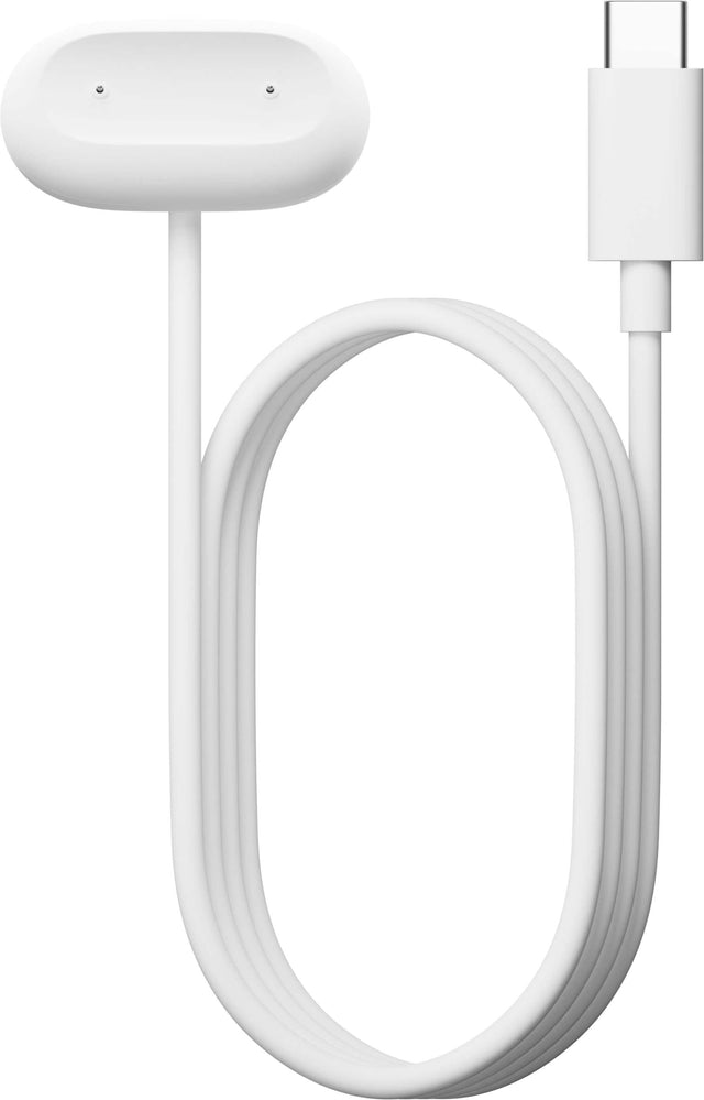 Front. Google - Fitbit Air Charger - Only Compatible with Google Fitbit Air - Full Day of Charge in 5 Minutes - Snow.