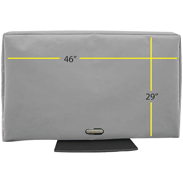 Front. Solaire - Outdoor TV Cover for Most Flat-Panel TVs Up to 52" - Gray.