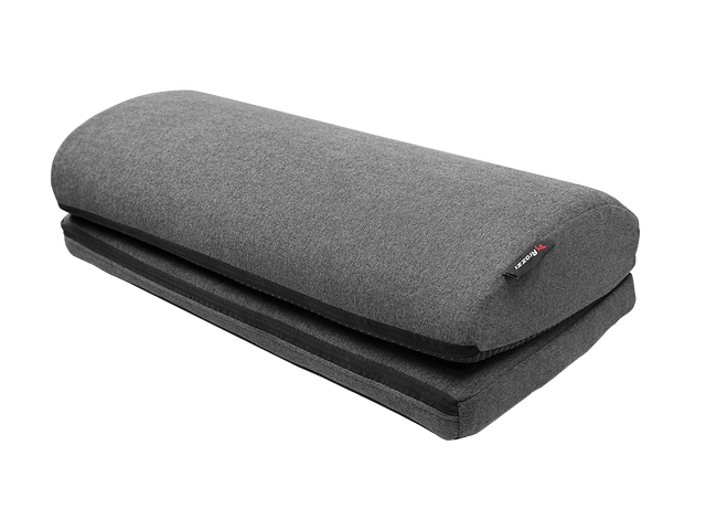 Front. Arozzi - Soft Fabric Memory Foam Footrest - Dark Grey.
