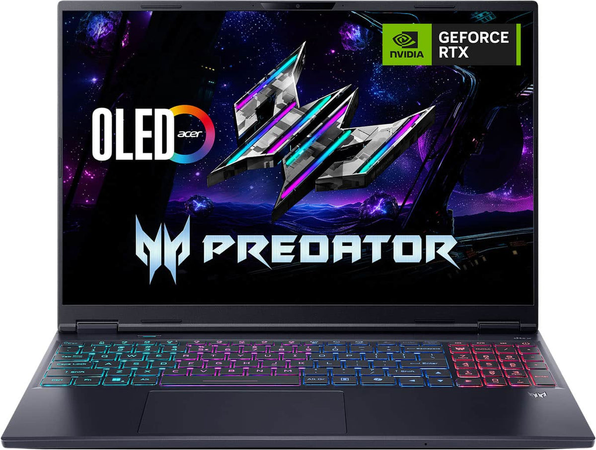 Acer - Predator Neo Gaming Laptop - 16" OLED -Intel Core Ultra 9 Series 2 2026 2.5k - RTX 5070 Ti - 16GB Memory - 1TB Storage - Obsidian Black