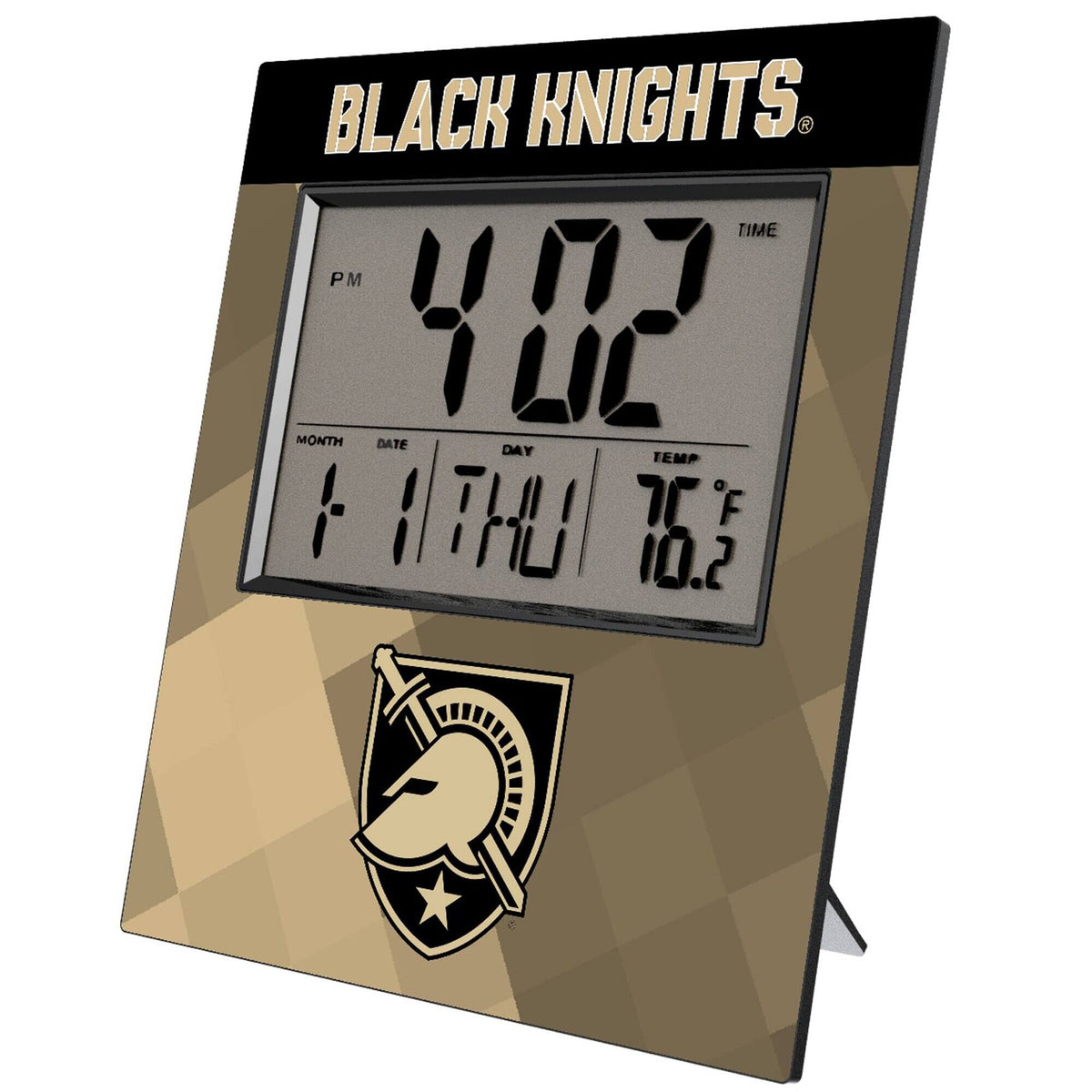 Keyscaper - Army Black Knights Color Block Digital Desk Clock - Multicolor