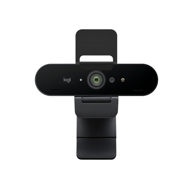 Front. Logitech - 4K Pro 4096 x 2160 Webcam with Noise-Canceling Mic - Black.