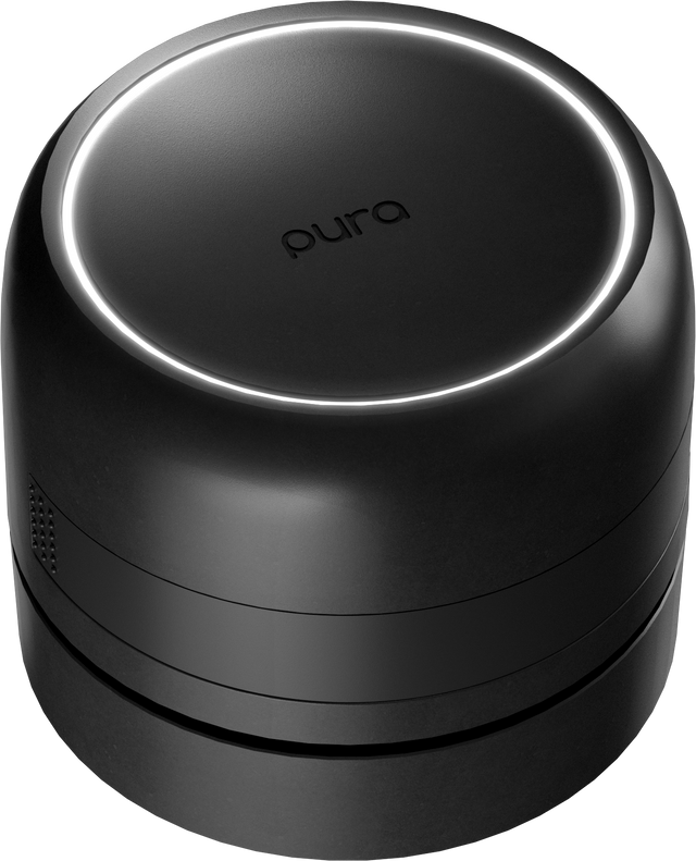 Front. Pura - Pura Car Pro Smart Fragrance Diffuser - Black.