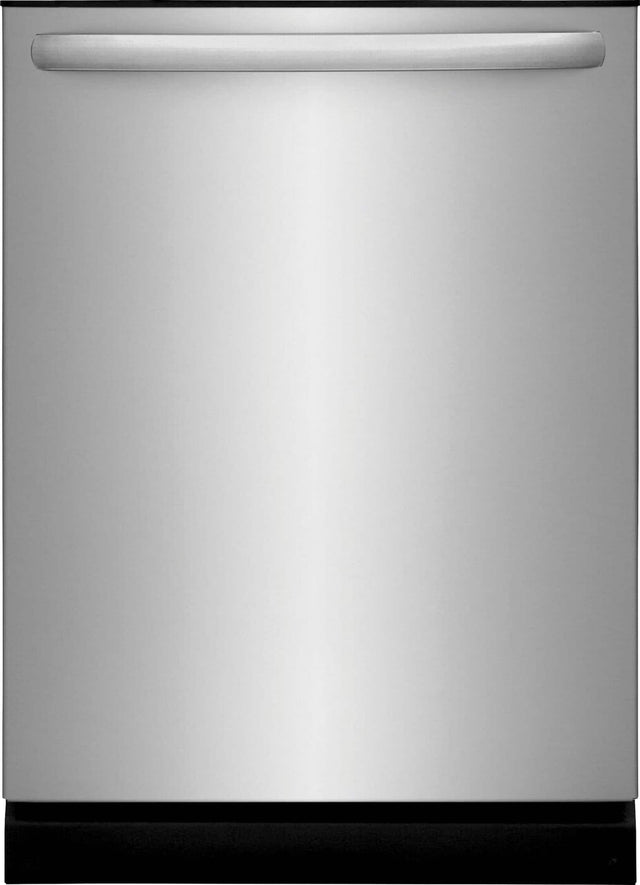 Front. Frigidaire - 24" Top Control Built-In Plastic Tub Dishwasher with MaxDry, 52 dBA - Stainless steel.