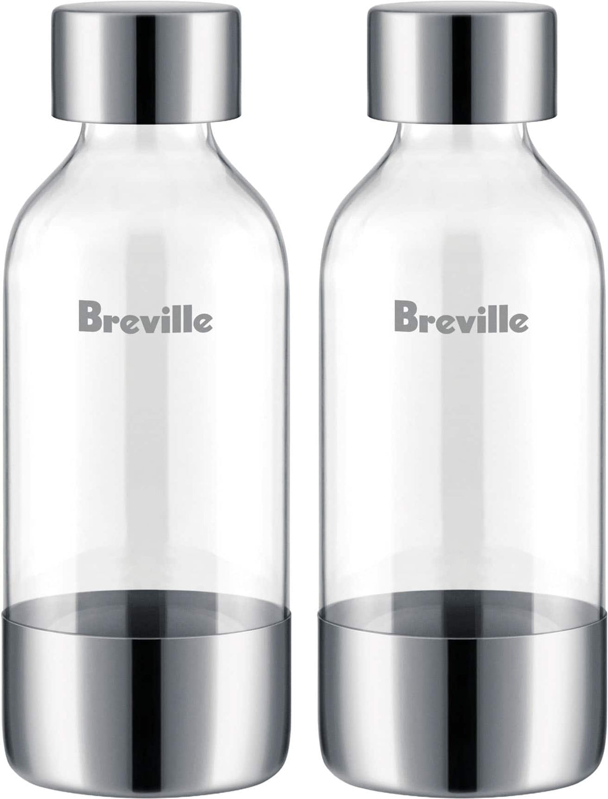 Breville - the InFizz Bottles 0.6L - 2 Pack - Clear