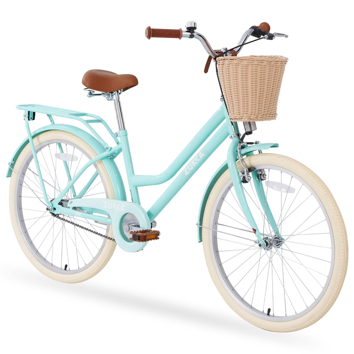 Anysun - Steel Frame,Multiple Colors, for 10+Years Old Girls Bike,24 inch wheel - Green
