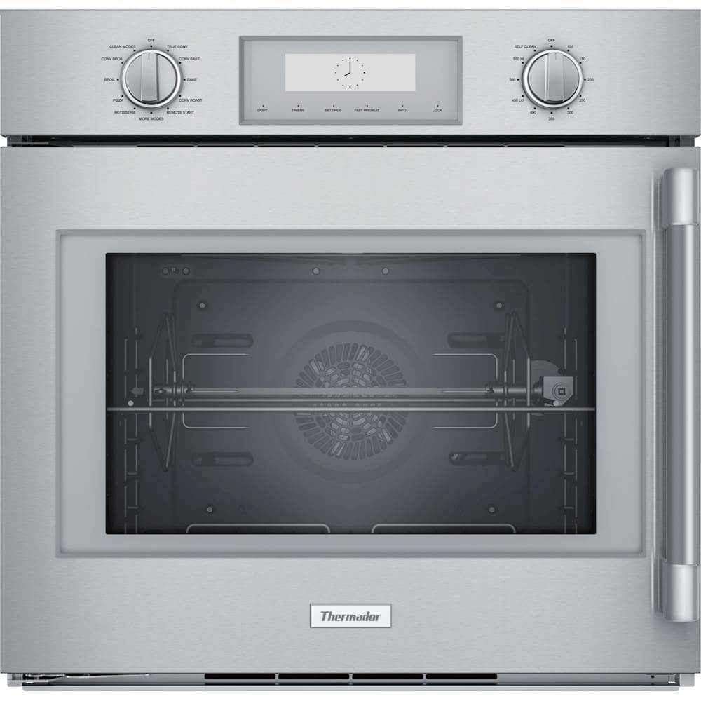 Thermador - Professional Series 30" 4.5 Cu. Ft. Built-In Single Electric Smart Wall Oven with True Convection - Stainless Steel