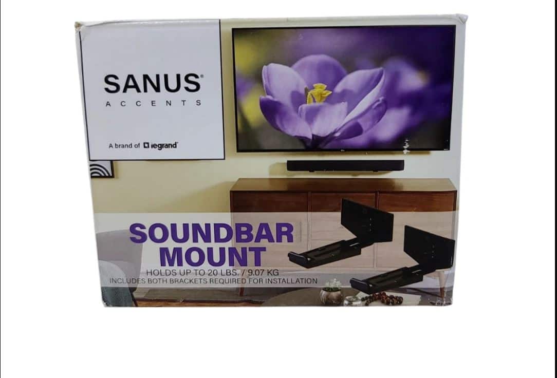 Sanus - Soundbar Mount - Black