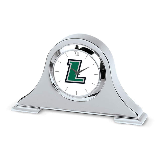 Front. Jardine - Silver Loyola Greyhounds Logo Napoleon Desk Clock - Silver.