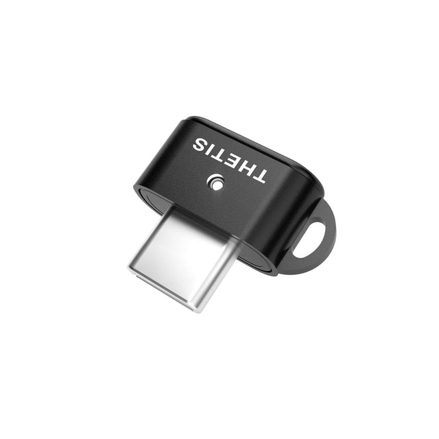 Front. THETIS - Thetis Nano-C FIDO2 Key - USB-C, Passwordless, FIDO Certified 2FA, 200 Passkey Slots, PC/Mac/Android/iOS - Black.