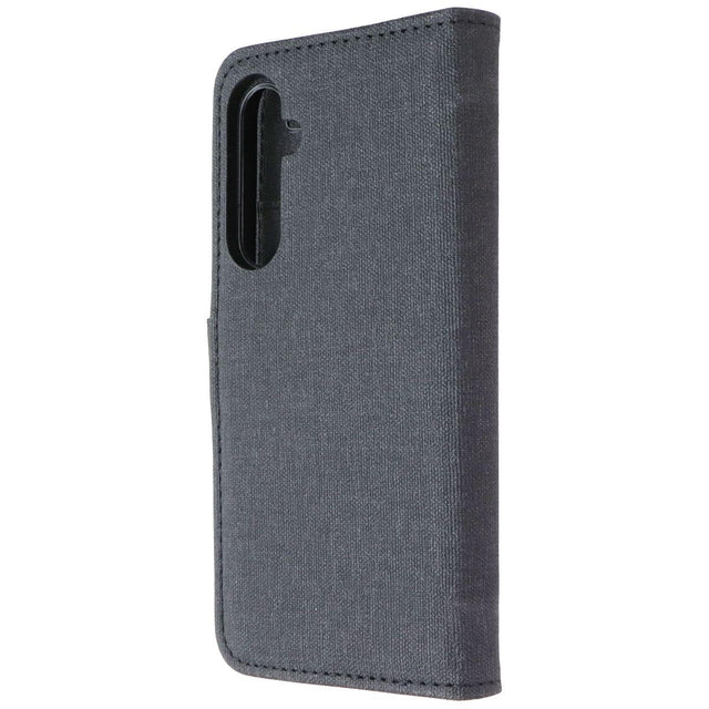 Front. BLU - BLU Element Folio 2-in-1 Case for Samsung Galaxy S23 FE - Black - Black.