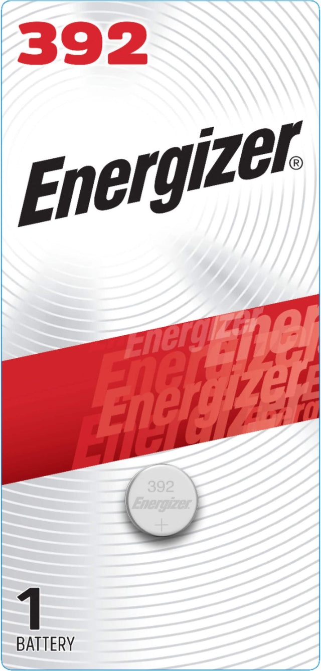 Front. Energizer - 392 Silver Oxide Button Battery, 1 Pack - Silver.