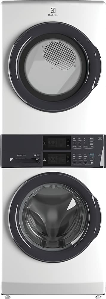 Electrolux - Laundry Tower Single Unit Front Load 4.4 Cu. Ft. Washer & 8 Cu. Ft. Electric Dryer - White
