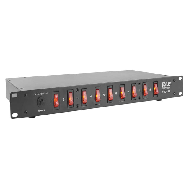 PUSH TO RESET  
1 I 0 2 I 0 1 3 O 4 I O 5 O 6 O 7 C 8 O 9 0  
PYLE  
PyleUSA.com  
POB670  
15AMPS
