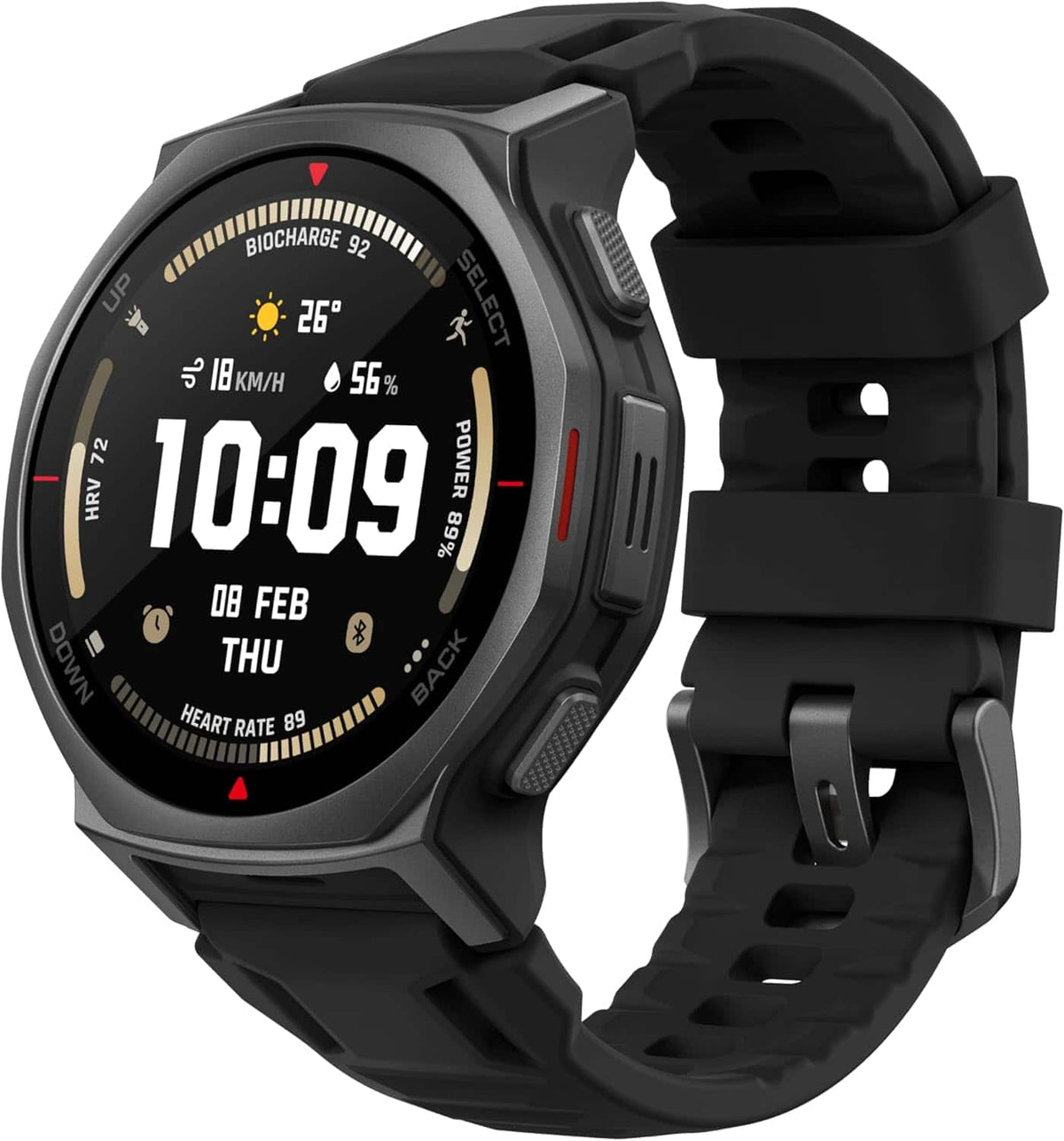 Amazfit - T-Rex 3 Pro Smartwatch 44mm Silicone - Tatical Black - (2025)