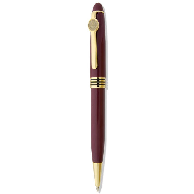 Front. Jardine - Burgundy Hobart & William Smith Colleges Seal Ballpoint Pen - Burgundy.