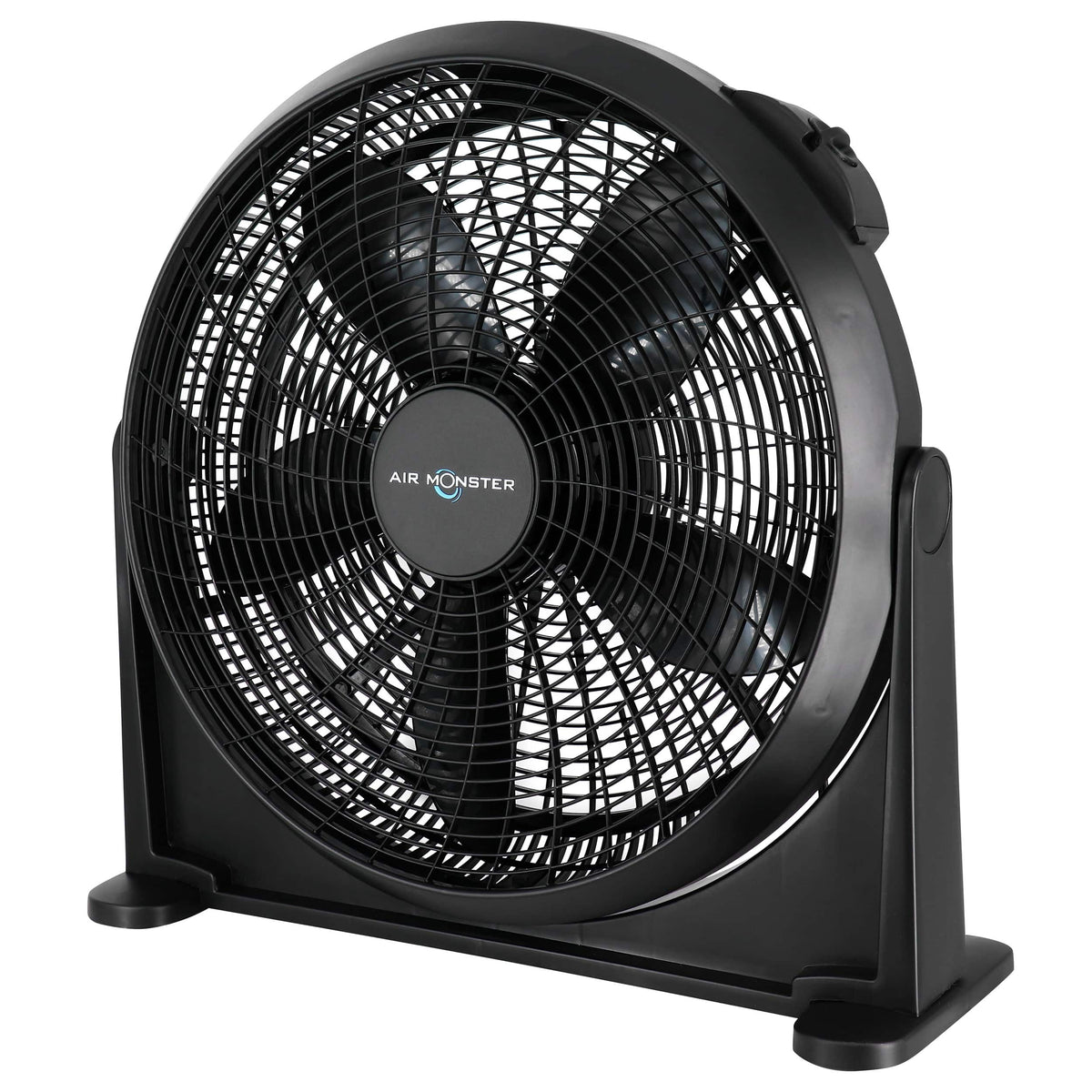 Air Monster - 20 Inch Air Circulator Wall Mountable 3 Speed Fan - Black