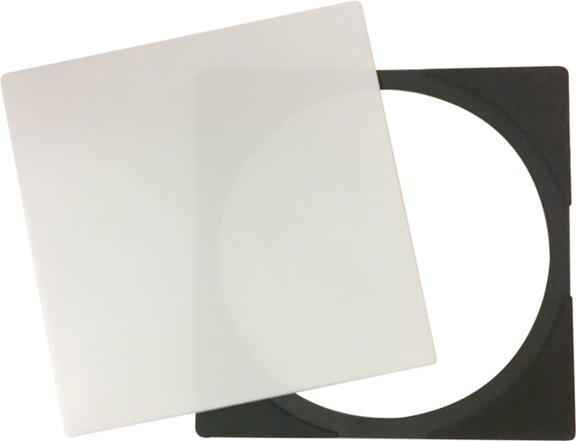 Front. MartinLogan - Square Grille for MartinLogan IC8 Speaker - White.