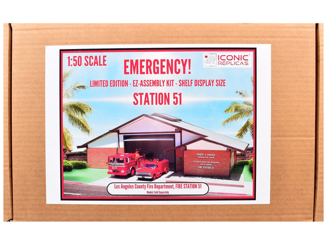 SCALE ICONIC 1:50 REPLICAS EMERGENCY! LIMITED EDITION - EZ-ASSEMBLY KIT - SHELF DISPLAY SIZE STATION 51

ROBERT A CINADER MEMORIAL FIRE STATION

100%

185 ANGELES COUNTY FIRE DEPARTMENT SAFETY CARS DIX FIRE STATION ST

Los Angeles County Fire Department, FIRE STATION 51 Models Sold Separately