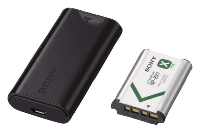 Front. Sony - Cyber-shot ACCTRDCX Travel DC Charger Kit - Black.
