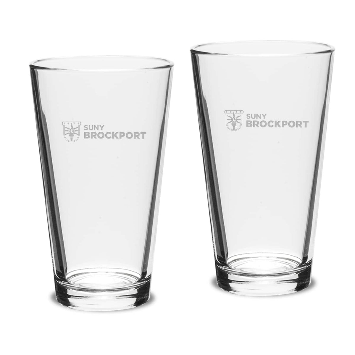 Jardine - SUNY Brockport Golden Eagles 16oz. 2-Piece Classic Pub Glass Set - Multicolor