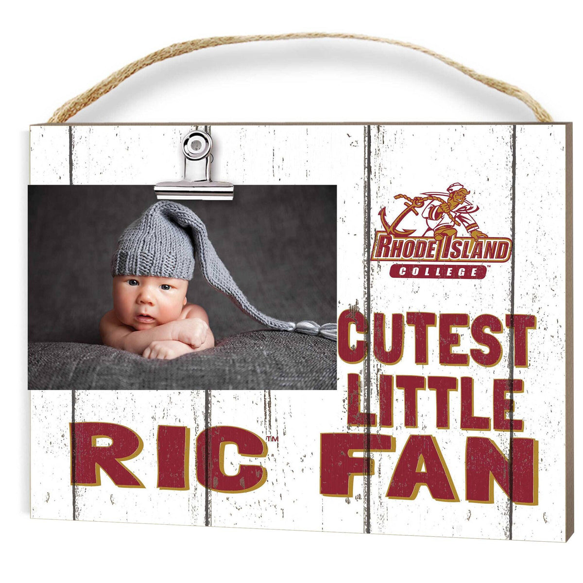 Jardine - Rhode Island Anchormen 8" x 10" Cutest Little Fan Weathered Team Logo Clip Photo Frame - White