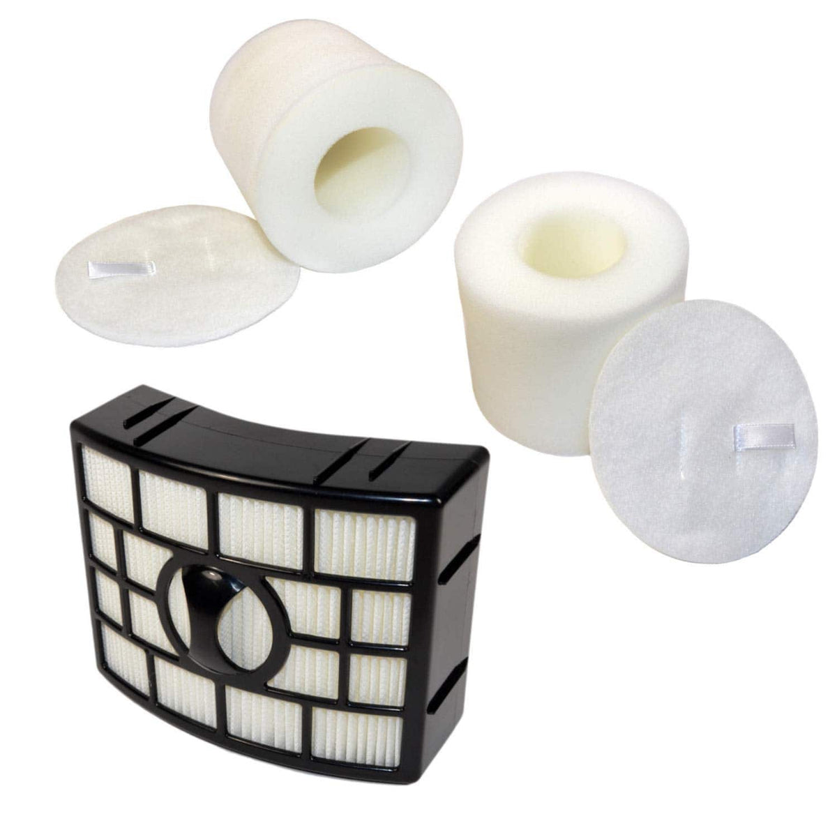 HQRP - Vacuum Filter Kit for Shark APEX DuoClean AX950 AZ1000 NV830 Rotator NV650 NV750 series, Replaces XHF650 XFF650