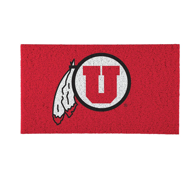 Front. Evergreen Enterprises - Utah Utes 16" x 28" Full Color Indoor/Outdoor Logo Turf Mat - Multicolor.