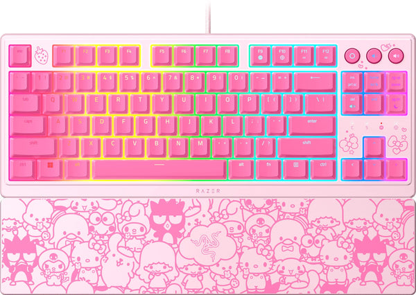 Razer - Ornata V3 TKL Wired Mechanical Gaming Keyboard with Chroma RGB Backlighting - Hello Kitty Edition