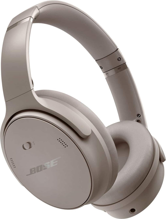 Front. Bose - QuietComfort Wireless Noise Cancelling Over-the-Ear Bluetooth Headphones - Sandstone.
