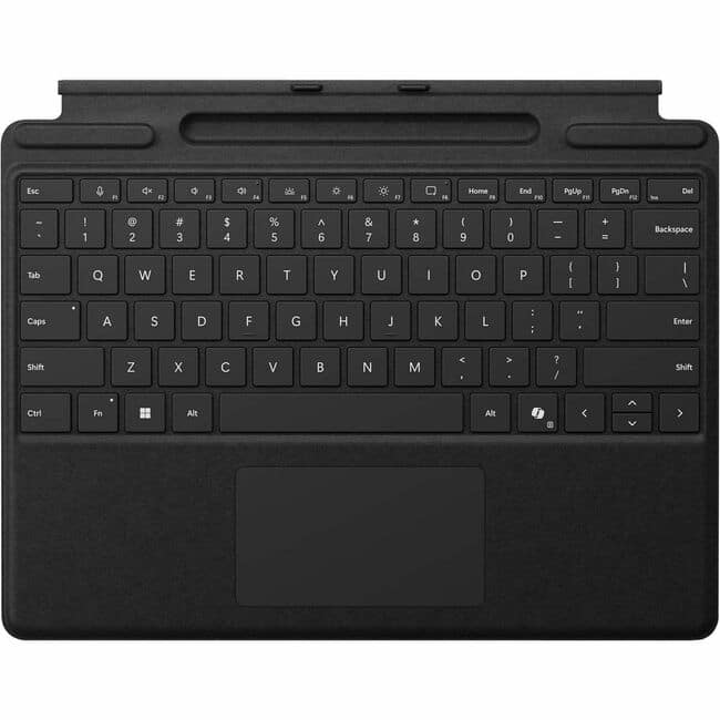 Microsoft - Surface Pro Keyboard with Bold Keyset - Tablet - Black