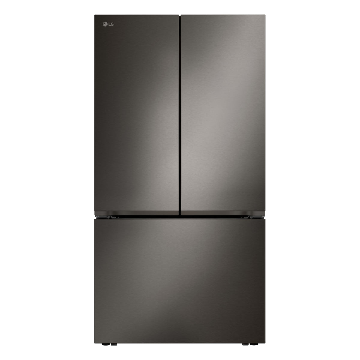 LG - 36-in Wide Counter-Depth MAX 26.5 Cu. Ft. French Door Smart Refrigerator with Internal Water Dispenser - Black Stainless Steel