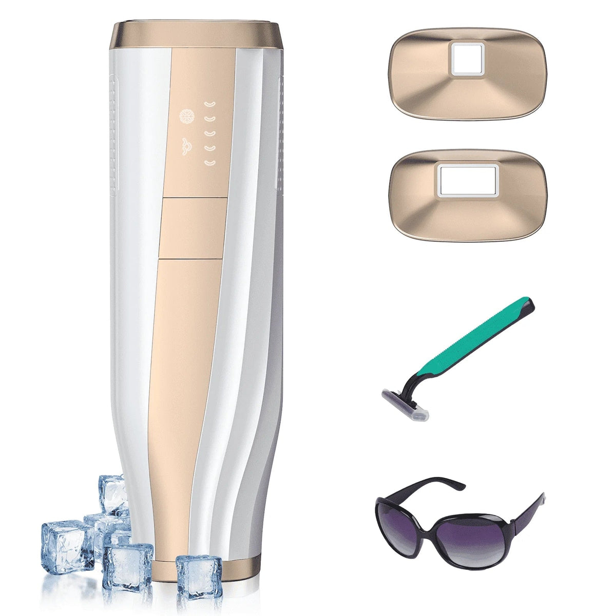 NEXPURE - IPL Hair Removal Device with Cooling, 5 Levels, 2 Modes, 999,999 Flashes, Shaver and Glasses