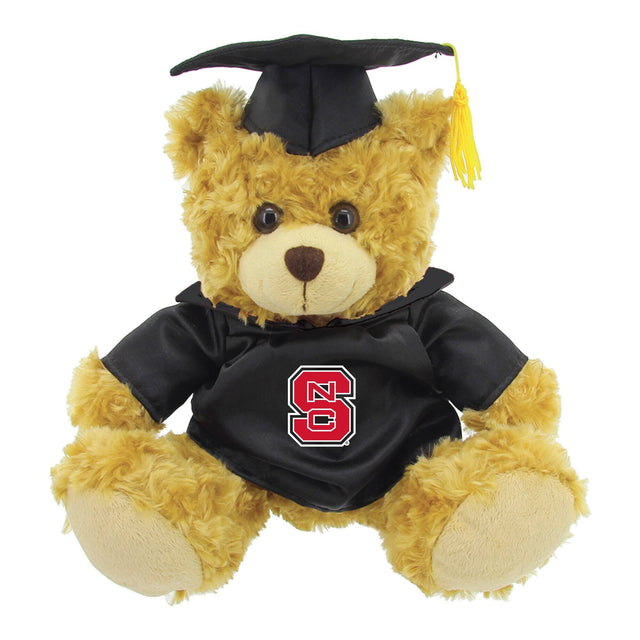 Front. Jardine - Black/Brown NC State Wolfpack 12'' Graduation Plush Bear - Black.