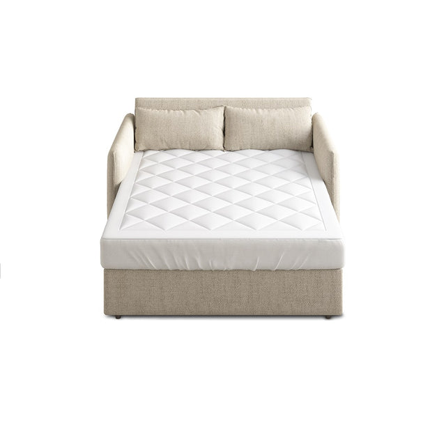 Front. Gracie Mills - Gracie Mills Valencia Diamond Quilted Waterproof Sofa Bed Mattress Pad - White.